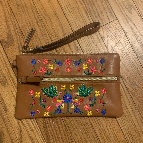 Kate Landry Embroidered Wristlet - Picture 2 of 5